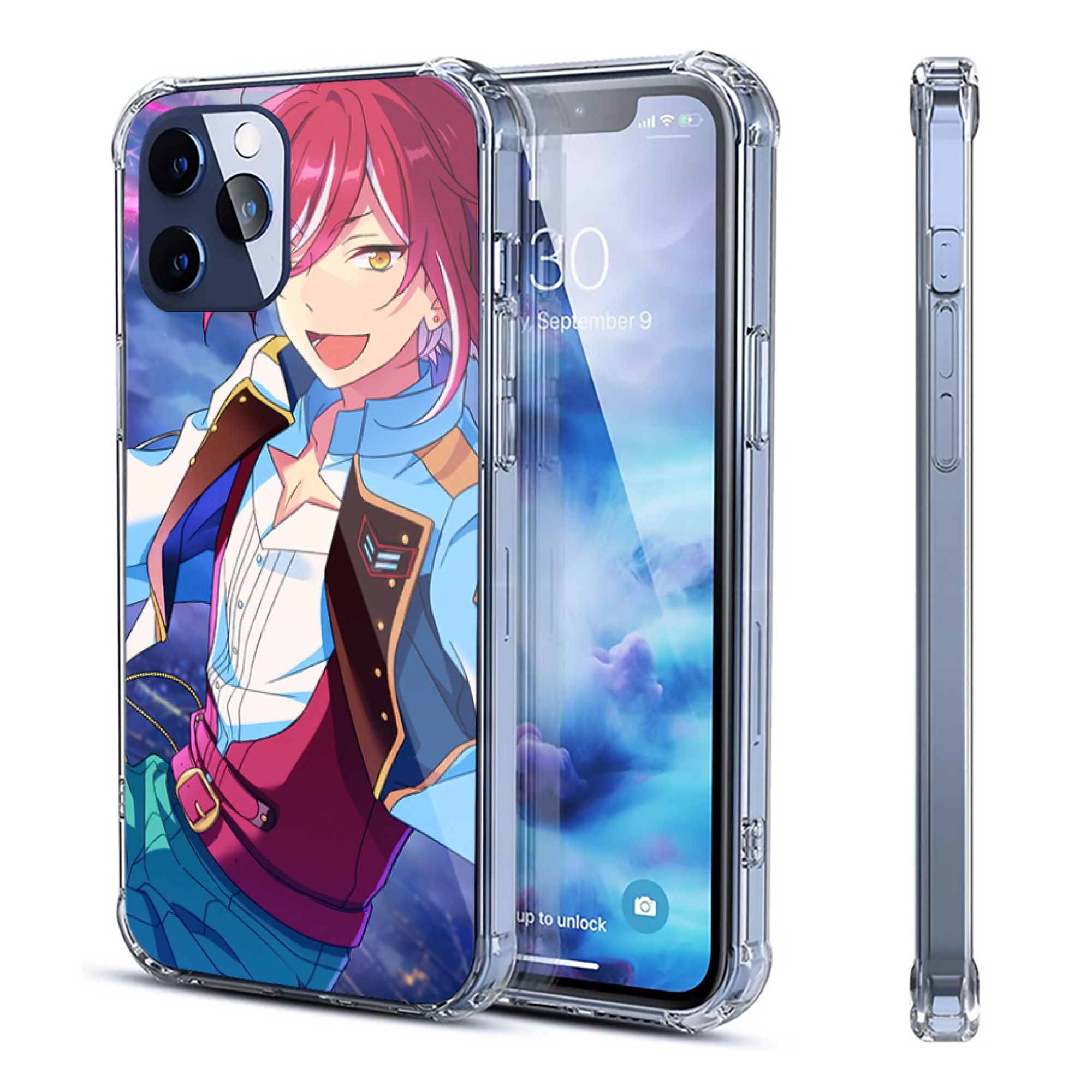 （画像用） あんさんぶるスターズ! Ensemble Stars 【iPhone 12シリーズ対応】透明スマホケース（クリアソフトケース）